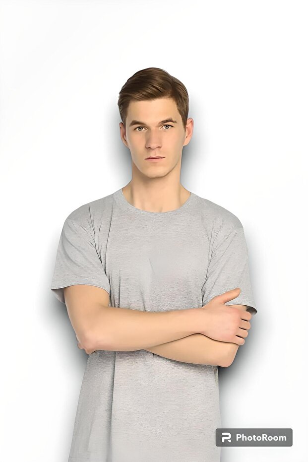Tutku-Penye Men's Crew Neck Undershirt-100% Cotton