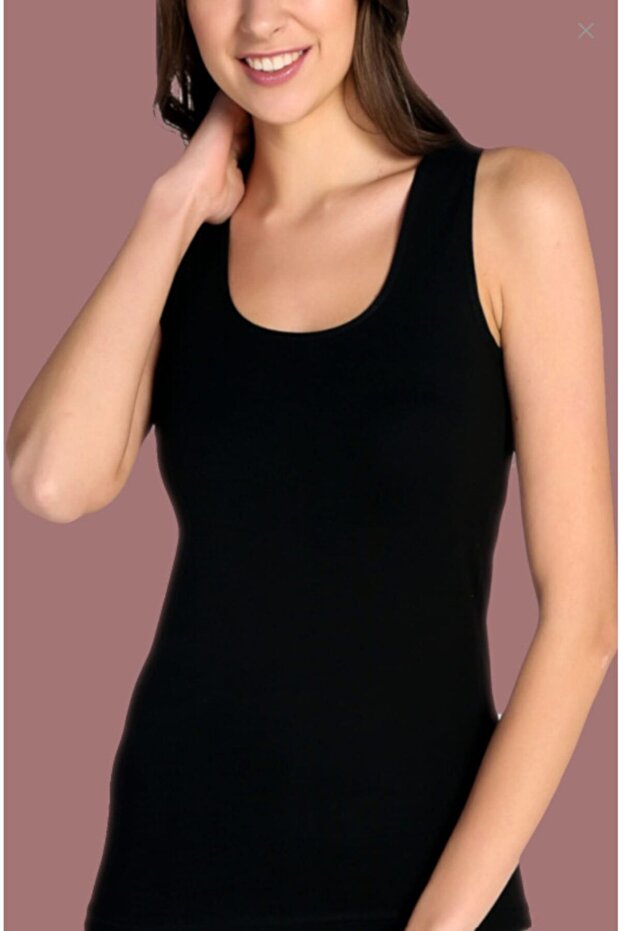 Tutku-Tutku Elastane Wide Strap Tank Top