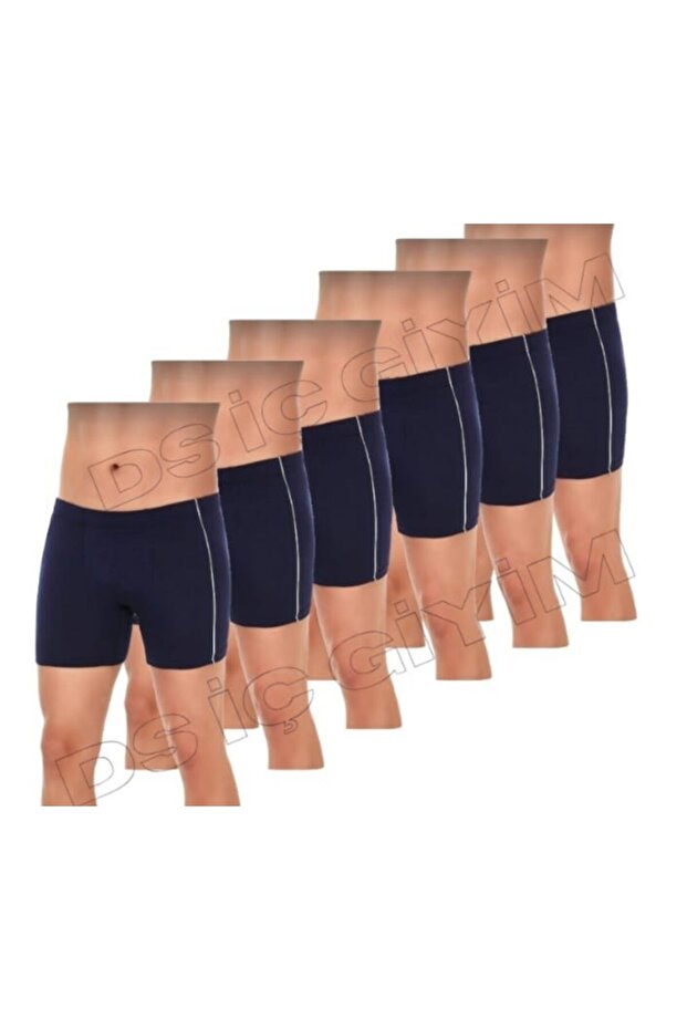 108 Men's Modal Boxer Shorts Navy Blue 6 Pieces