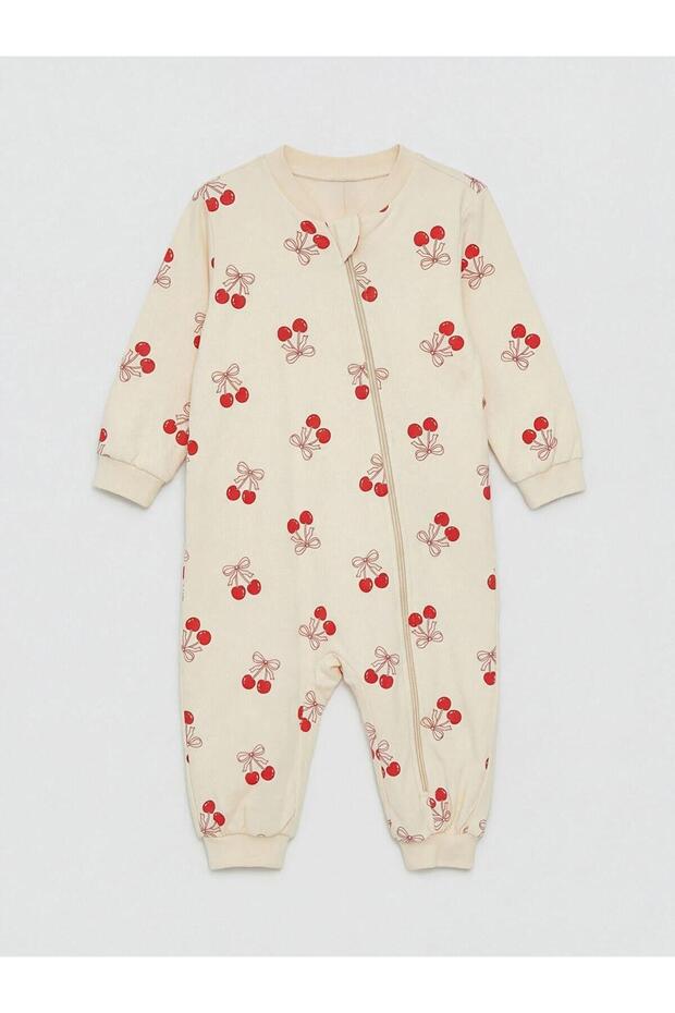 Crew Neck Patterned Baby Girl Sleeping Bag (W6)