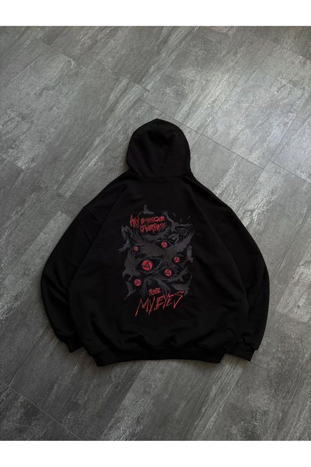 Unisex Oversize Printed Hooded Hoodie Sweatshirt – Multiple Print Options Available