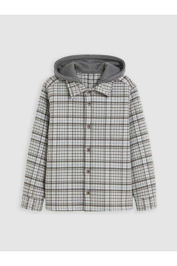 Plaid Boys' Shirt Jacket