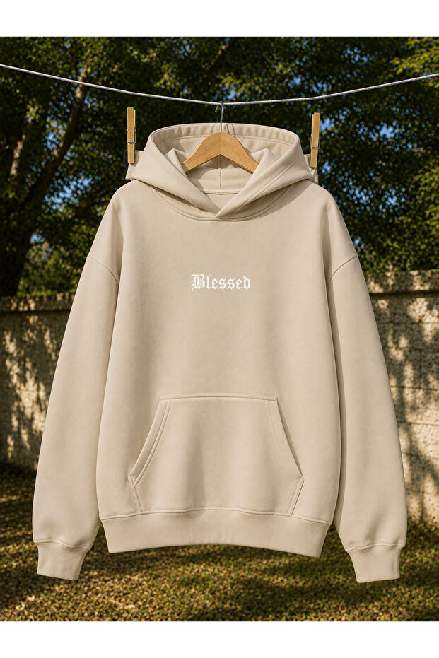Unisex Hooded Sweatshirt with Kangaroo Pocket, Oversize Comfortable Fit, Daily Sports Stylish Sweatshirt