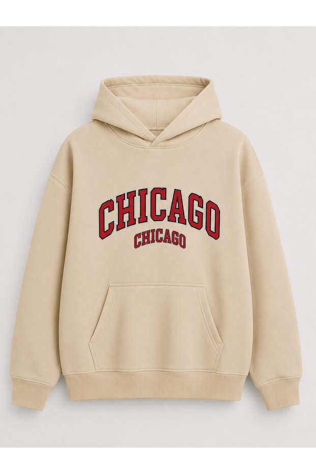 Unisex Hooded Sweatshirt with Kangaroo Pocket, Oversize Comfortable Fit, Daily Sports Stylish Sweatshirt