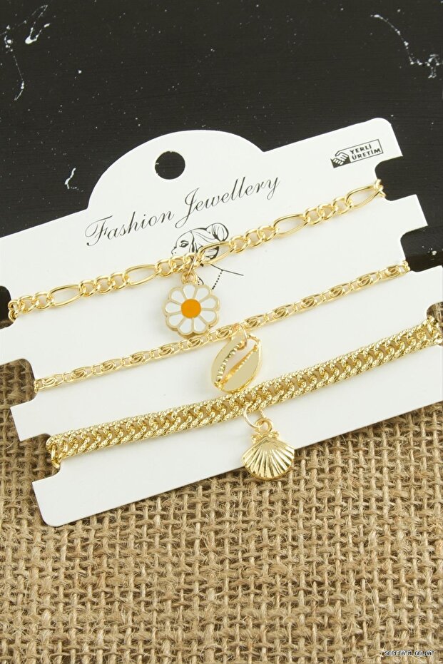 Spt-Gld 3 Pieces Daisy Tr Ir (231523) Bracelet Yellow