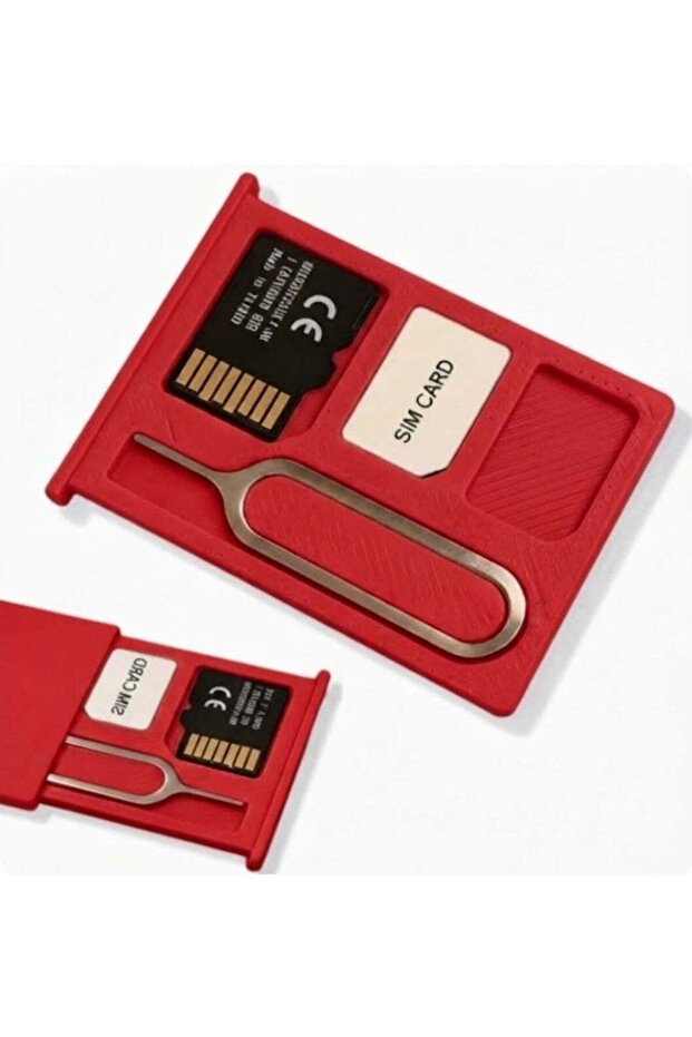 SIM Card Storage Box, with SIM Card Removal Pin, Mini Portable Compact Type, Shockproof and Dustproof, Secure Storage for SIM TF Memory Card, Mobile Phone Digital Accessory