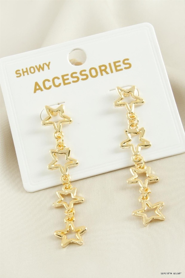 Spt-Gld Yıldız Tr Metal (235332) Earrings Yellow