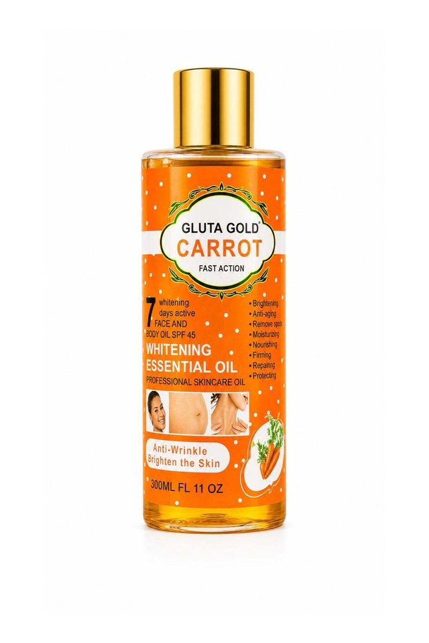 Gold Carrot Fast Action Whitening Essential Oil for Face & Body - 300ml