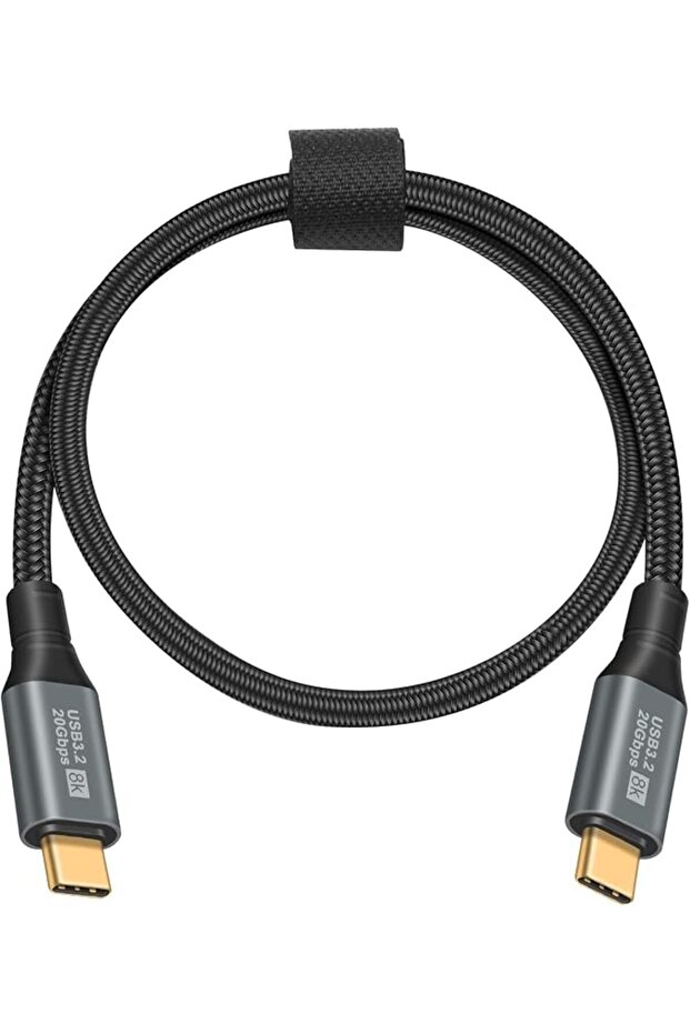 كيبل USB C الى USB C قصير من اكس سبرينج، كيبل شحن سريع بطول 1.5 قدم، يدعم فيديو 8K@60Hz وتوصيل طاقة