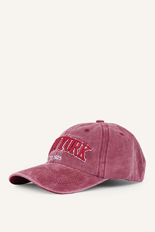 Men's Cotton Embroidered Text Hat I4873Ax26Sm