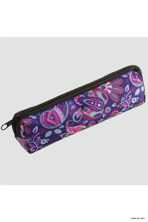 Zngzrmll Tile Patterned Pen Holder (41032) Wallet Purple