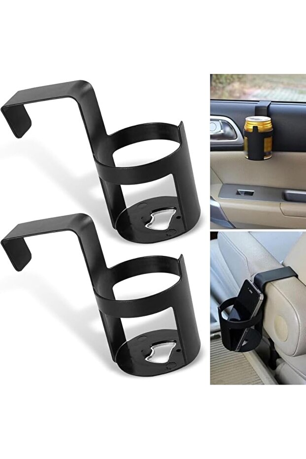 2 Pcs Universal Car Window Hanging Drink Cup Holder & Bottle Organizer for Vehicles, SUVs & Trucks,
