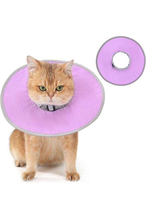 طوق قطط ناعم على شكل مخروط، أطواق قطط خفيفة الوزن بعد الجراحة، بديل مريح لطوق E-Collar
