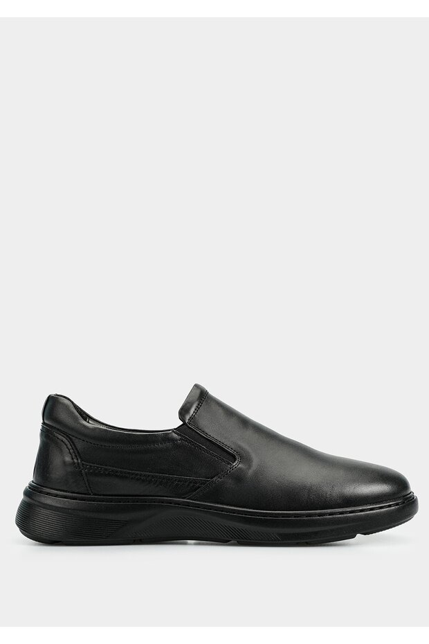 Black Leather Men's Shoes