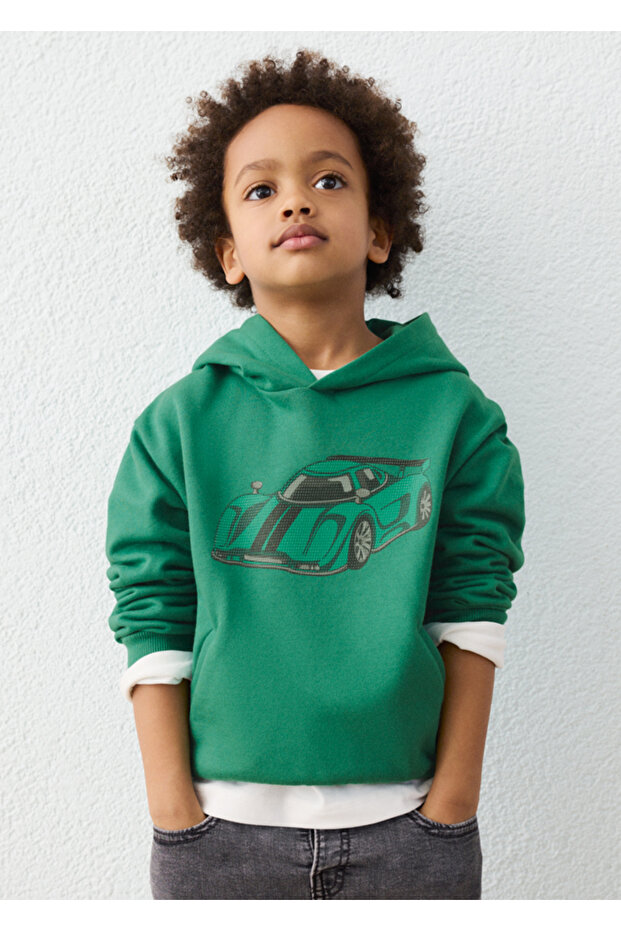 Boy's Hooded Sweat Acacia 4455