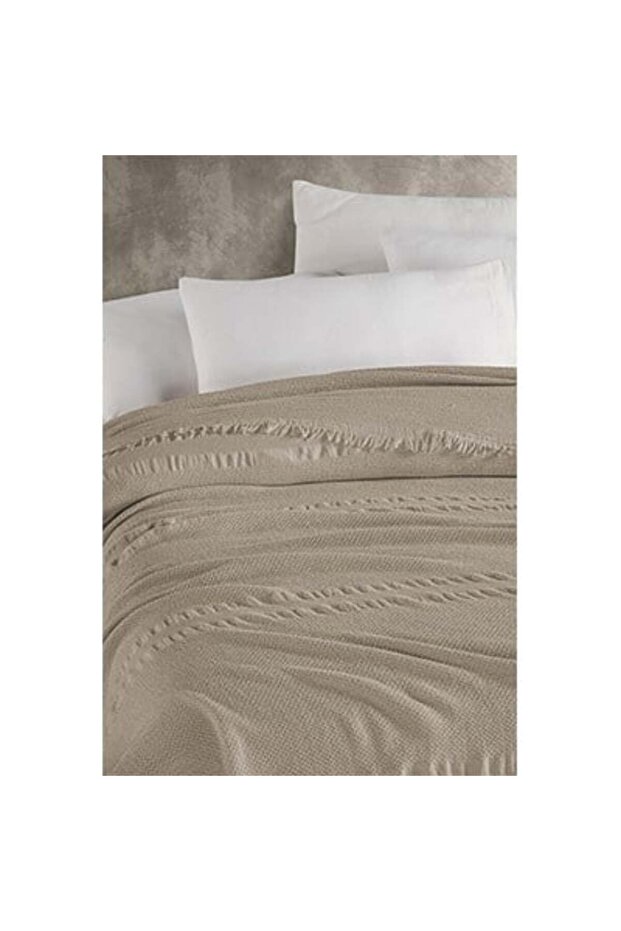 Double Single Pique 220X240 Deep Beige