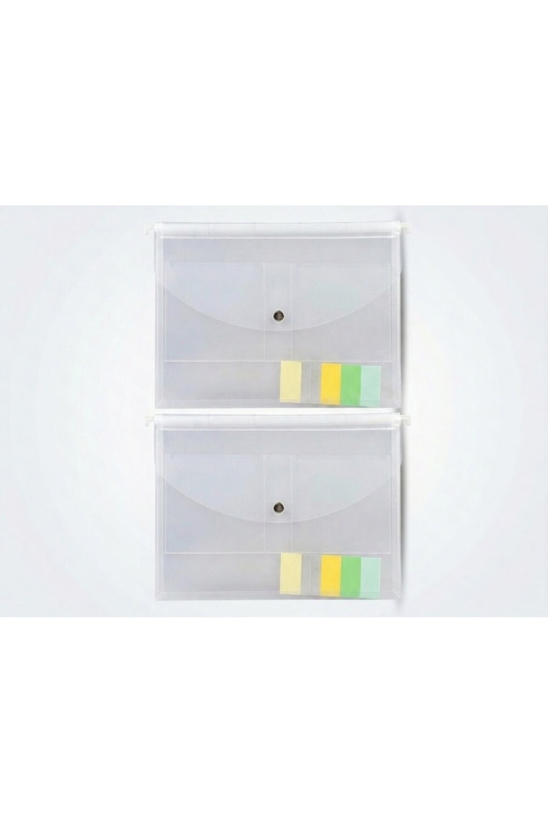 Hfp Hanging Bellows Document Envelope A4 Transparent 2 Pack
