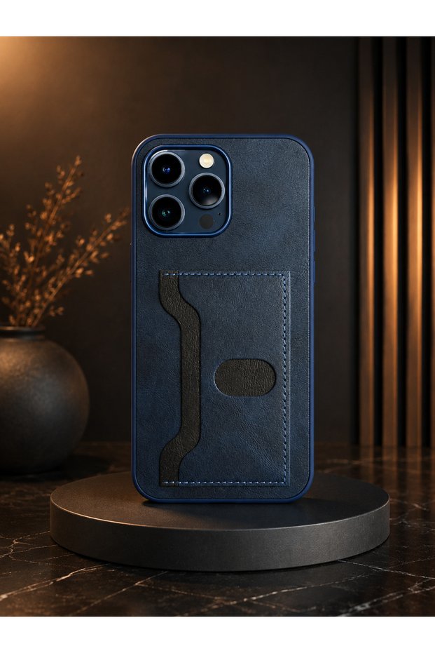iPhone 15 Pro Max Luxury Leather Case with Dual Card Holder, Dual Color Wallet and Compartments