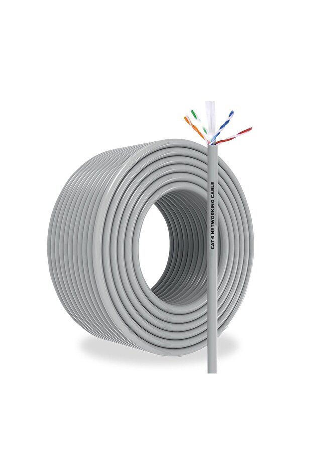 Indoor Bulk Ethernet Internet Cable | Un-terminated LAN Cable Reel for Router, Switch & Internet Installation