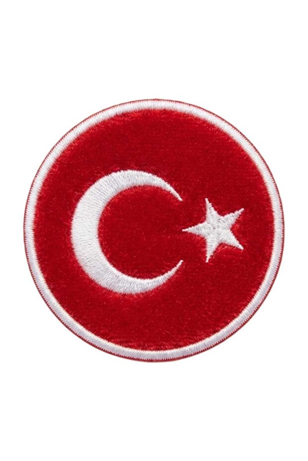 Turkish Flag Embroidery Emblem 7 cm