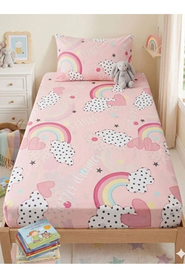 Single Elastic Sheet Set + Pillowcase 100X200