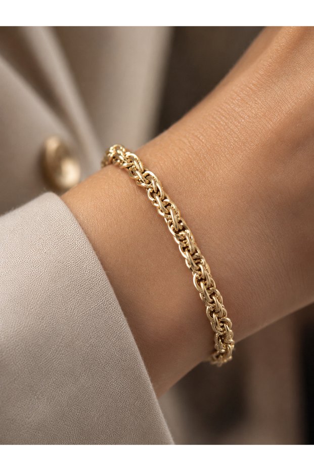 Non-Tarnishing Gold Color Women's Steel Bracelet