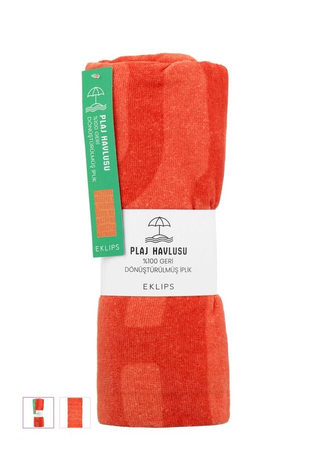 Sunshine Orange Beach Towel