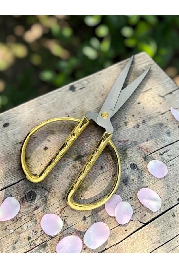 Söz Nişan Scissors Steel Scissors Silver Plated - Length: 8 cm |   Length: 15.5 cm
