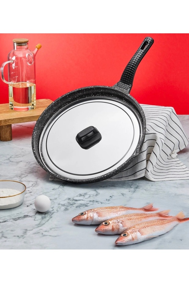 Taç Döküm Granite Fish Pan 34 cm