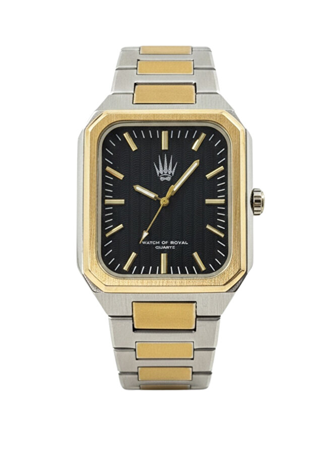 Orbit Silver Gold Black Wristwatch