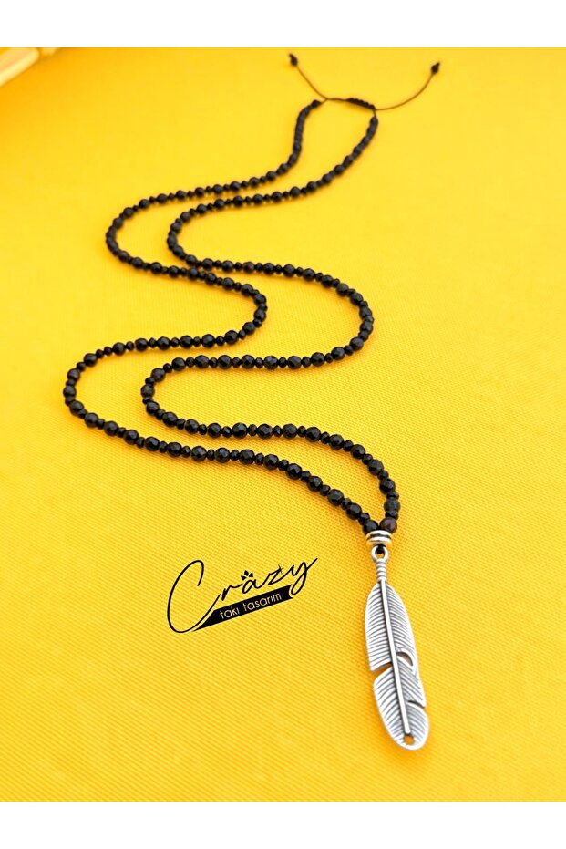 4 mm Genuine Onyx Natural Stone 70-80 cm Minimum Long Men's Necklace