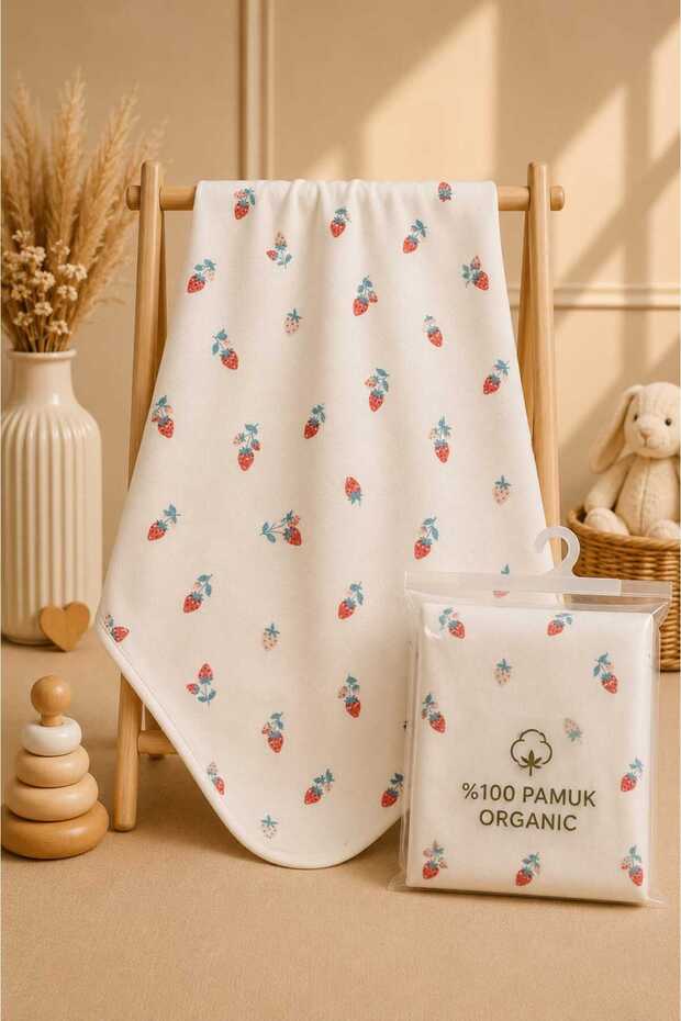 Baby Girl Blanket Gift Packaged 100% Cotton Double Layer 85X85 cm Organic Soft Blanket