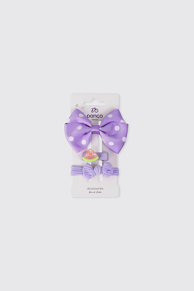 Girl's Purple Buckle Set