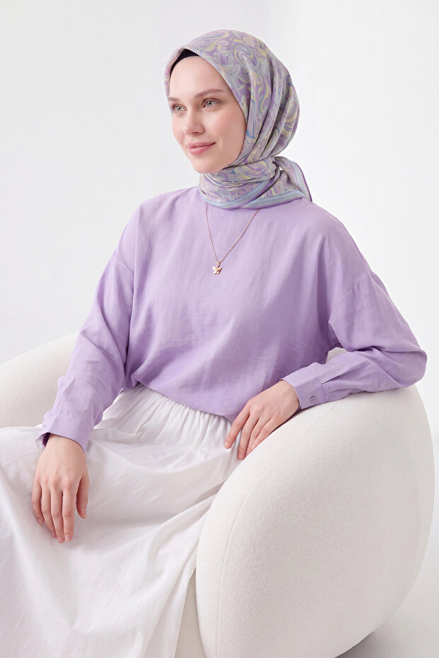 Lorena - Soft Scarf Paisley -Lilac - 73162-20