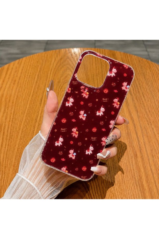 حافظة هاتف شفافة ناعمة من الجانبين بنمط لامع ومتوافقة مع iPhone 11 (مطبوعة من الداخل)