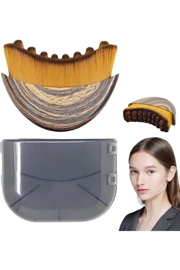1Pcs With cover 2Pcs Set Multi-function Lymphatic Contour Face Brush & DRS 540 Derma Roller Skin Nur