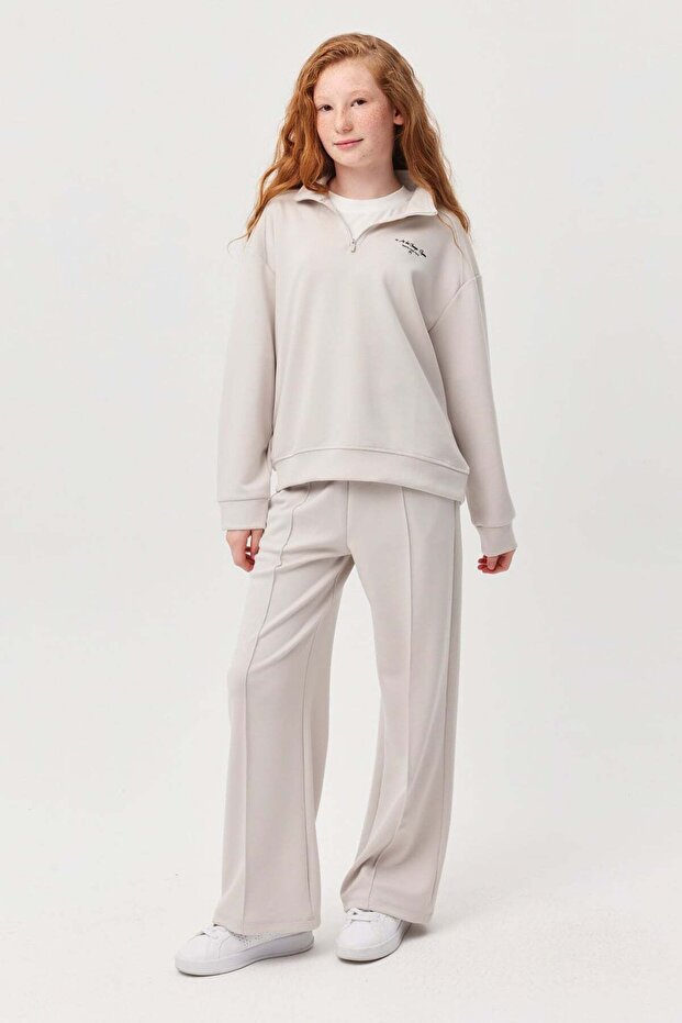 Girl's Elastic Waist Sweat Bottoms