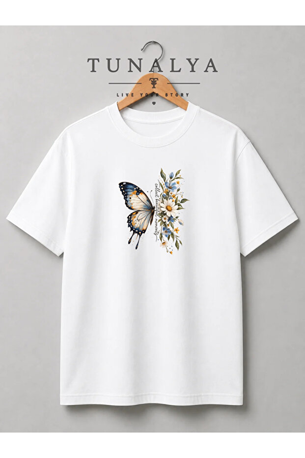 Tunalya Energetic and Fresh, Specially Designed for Summer Days, Premium Printed Unisex Cotton T-Shirt