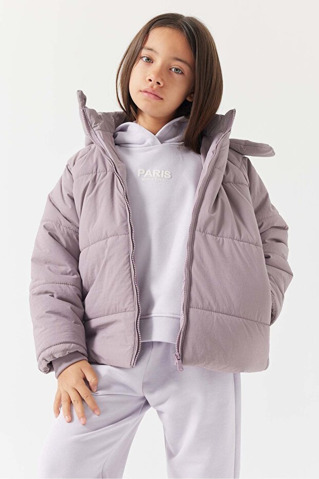 Girl's Hooded Puffer Coat