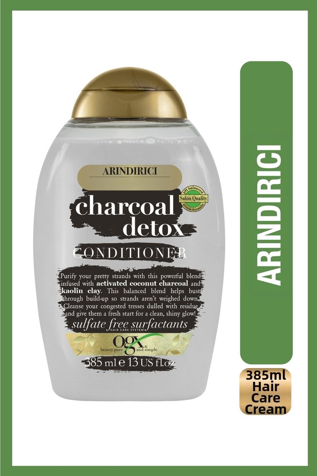 Charcoal Detox Sulfate-Free Hair Care Cream 385 ml