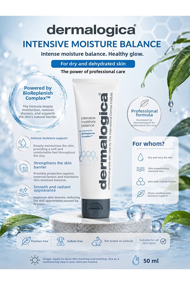 Intensive Moisture Balance 50 ml - Intensive Moisture Support and Nourishing Skin Care