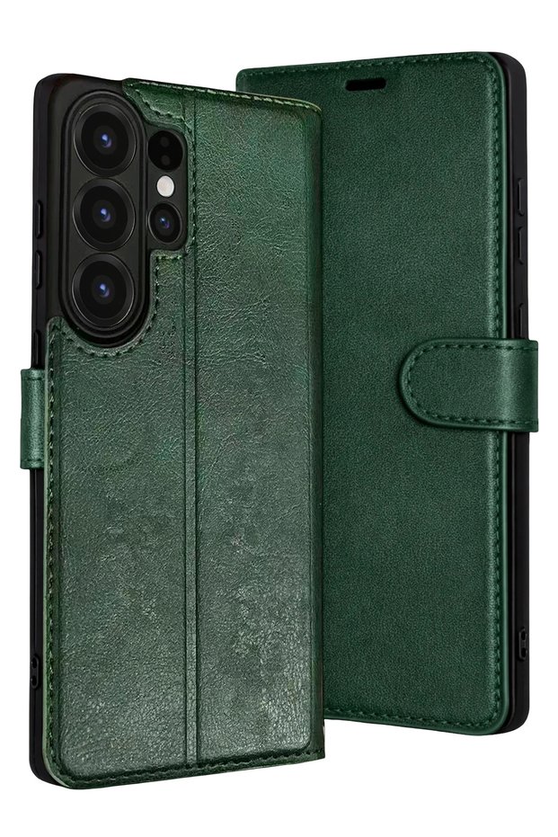 Ilkestor Galaxy S26 Ultra Tr S Plus Flip Cover Case (05738) - Green