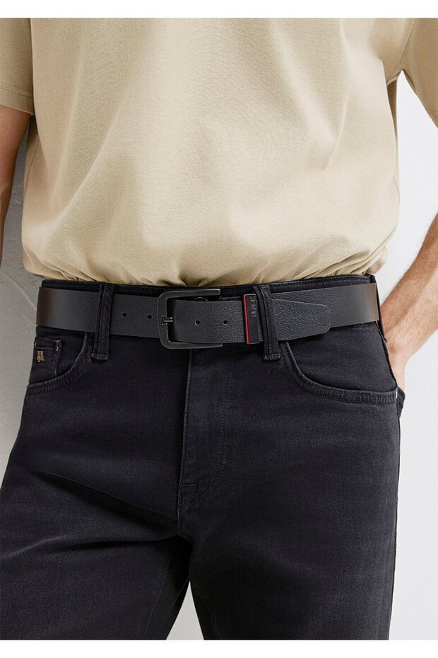 Black Leather Belt 0912253-900