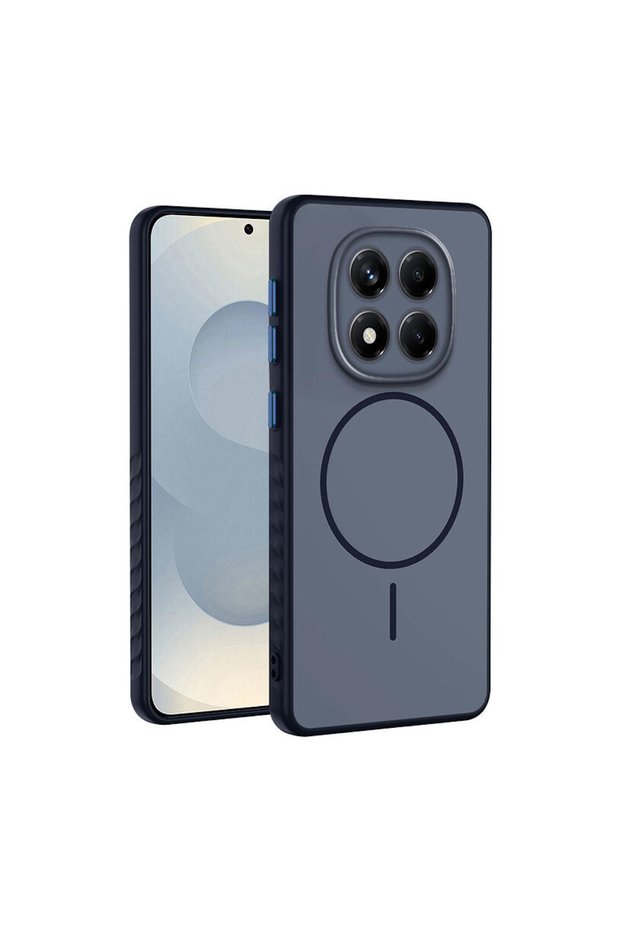 Xiaomi Redmi Note 15 Pro 4g Compatible Case Mono M-Safe Silicone Case Navy Blue