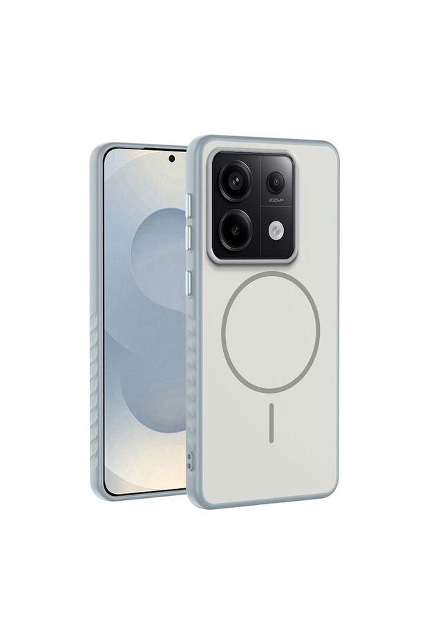 Xiaomi Poco X6 Compatible Case Mono M-Safe Silicone Case Gray