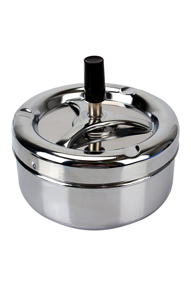 Stainless Steel Spinning Plain Ashtray C igarette Ash Tray For Home Office Hotel C igarette Ashtray