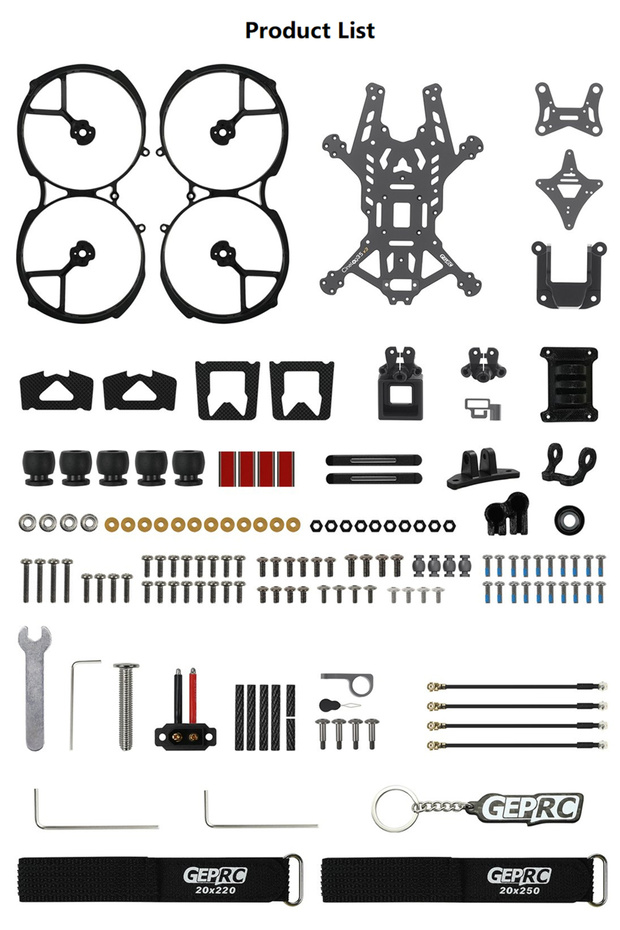 CineLog35 V3 Frame GEPRC GEP-CL35 CineLog35 V3 142mm Wheelbase FPV Drone Frame Support the O4 Air Un
