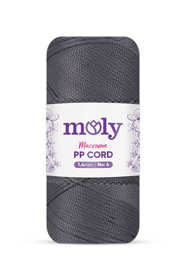 1.40 mm Moly Macrame Rope (069 Dark Gray-2)