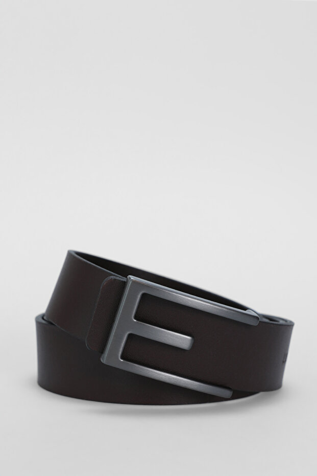 Mark Men's Leather Belt Brown