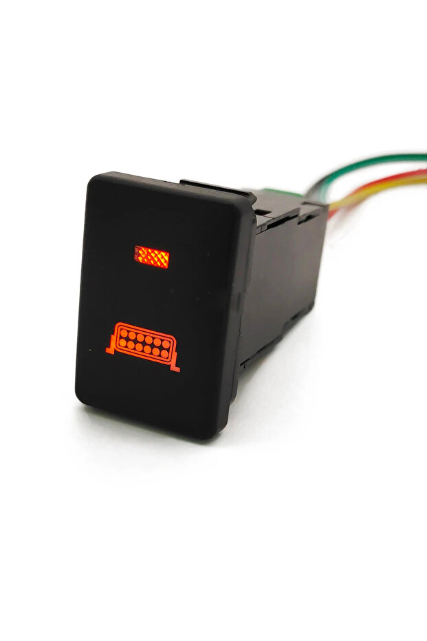 شريط إضاءة LED للسيارة، قطعة واحدة، ضوء LED برتقالي نهاري، زر تشغيل/إيقاف، مرآة جانبية، عجلة قيادة مدفأة، زر مفتاح تشغيل/إيقاف، زر مفتاح عجلة القيادة المدفأة